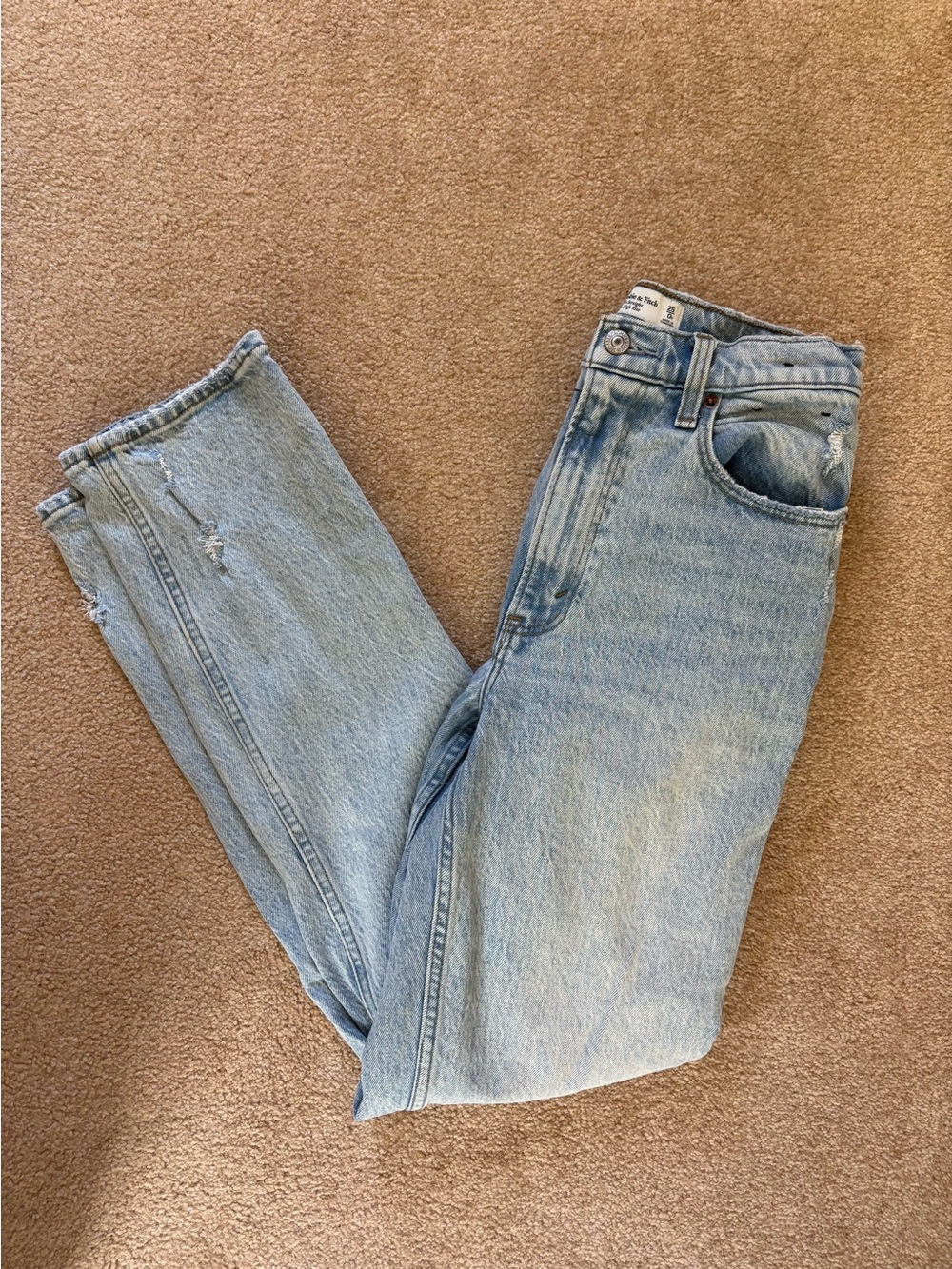 Abercrombie & Fitch Light Blue Straight Leg Jeans
